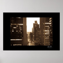 Lever de soleil de New York Posters