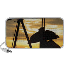 Lever de soleil de pompe à huile haut-parleur iPod
