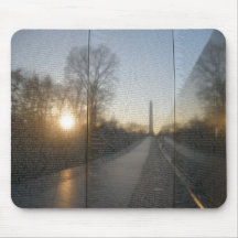 Lever de soleil d'hiver de mur du Vietnam Tapis De Souris
