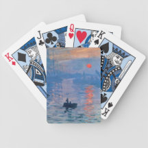 Lever de soleil d'impression jeu de cartes