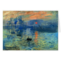 Lever de soleil d'impression, Soleil Levant, Claud Carte De Vœux