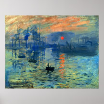 Lever de soleil d'impression, Soleil Levant, Claud Affiches