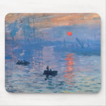 Lever de soleil d'impression tapis de souris