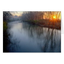 Lever de soleil givré #8 carte de vœux