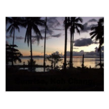 Lever de soleil, KOH Chang, Thaïlande Carte Postale