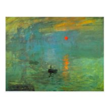 Lever de soleil par Claude Monet Carte Postale