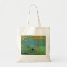 Lever de soleil par Claude Monet Sacs Fourre-tout