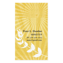 Lever de soleil spirituel d'or cartes de visite personnelles