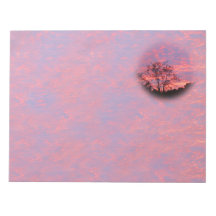Lever de soleil vibrant rose bloc-notes