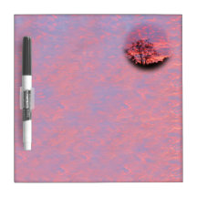 Lever de soleil vibrant rose tableaux effaçables à sec