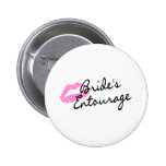 Lèvres d'entourage de jeunes mariées pin's