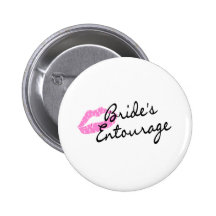 Lèvres d'entourage de jeunes mariées pin's