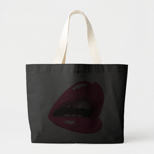 Lèvres roses sexy chaudes sacs en toile