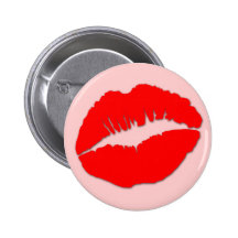 Lèvres rouges de Kissy Badges Avec Agrafe