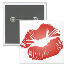 Lèvres rouges pin's avec agrafe