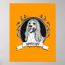 LÉVRIER AFGHAN POSTERS