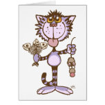 L'exposition du chat de Kitty de la carte de voeux cartes