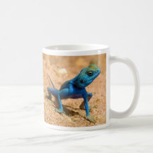 Lézard bleu de Sinaita d'agame Mugs À Café