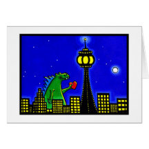 Lézard dans l'amour cartes