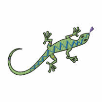 Lézard polos brodés
