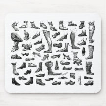 L'histoire des chaussures tapis de souris