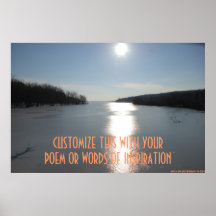 L'hiver a glacé ce beau lac posters