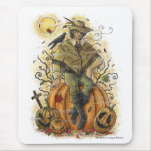L'homme avec le chapeau Mousepad gothique Tapis De Souris