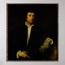L'homme avec un gant, c.1520 poster