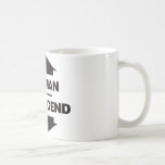 L'homme la légende - noir mugs à café