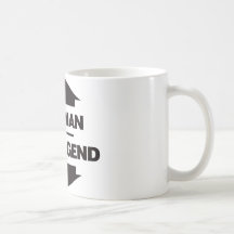 L'homme la légende - noir mugs à café