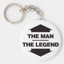 L'homme la légende - noir porte-clef