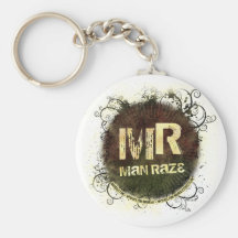 l'homme rasent le keychain "grunge" porte-clé