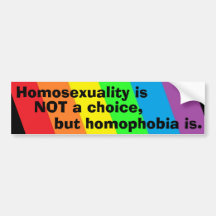 L'homosexualité n'est pas un choix autocollant pour voiture