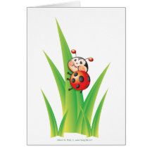 Libby la carte de note de coccinelle