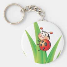 Libby la coccinelle Keychain Porte-clef