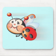 Libby la coccinelle Mousepad Tapis De Souris