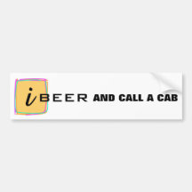 l'iBEER ET APPELLENT UNE CABINE Adhésif Pour Voiture