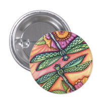 libellule - bouton badge