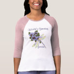 Libellule et pensées t-shirts