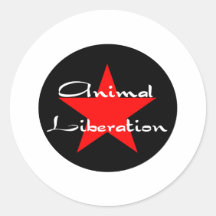 libération animale autocollant