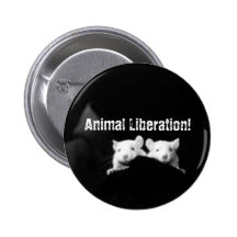Libération animale ! badges avec agrafe
