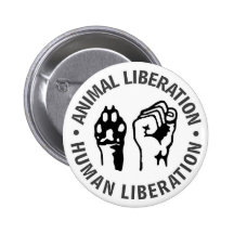 Libération animale et humaine badge