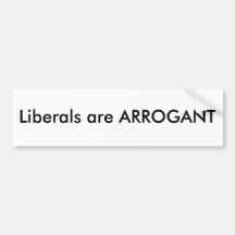 libéraux arrogants autocollants pour voiture