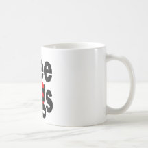 libérez le coeur d'étreintes tasses à café
