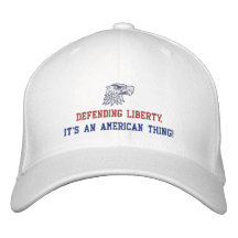 Liberté de défense casquettes brodées