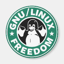 Liberté de Linux de gnou Aimant Pour Réfrigérateur