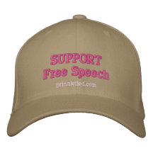 LIBERTÉ DE PAROLE DE SOUTIEN CASQUETTES DE BASEBALL BRODÉES