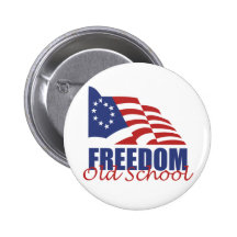 Liberté "vieille école " badges
