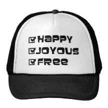Libre joyeux heureux casquette