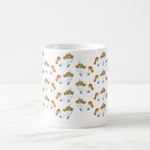 Licorne d'arc-en-ciel mugs